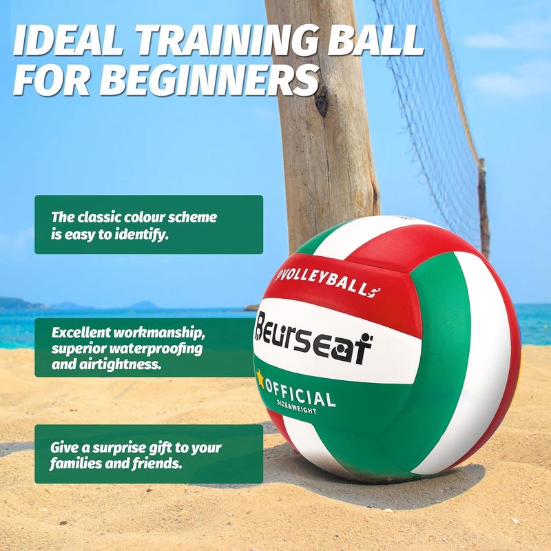Beurseaf Volleyball, Soft Touch Beach Volleyball, Indoor Outdoor Volleyball for Beach Game Training, Official Size 5 - Image 5